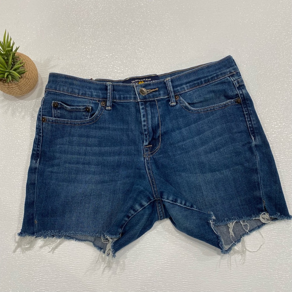 LUCKY BRAND Sweet’N Low Blue Denim Shorts Size 8